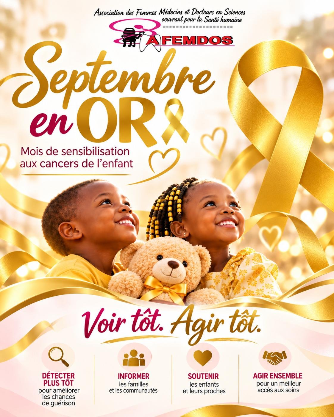 Gabon/Cancers pédiatriques : l’AFEMDOS s’engage pour « voir tôt et agir tôt »